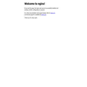 Welcome to nginx!