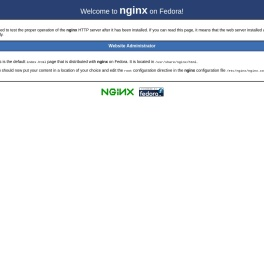 Test Page for the Nginx HTTP Server on Fedora